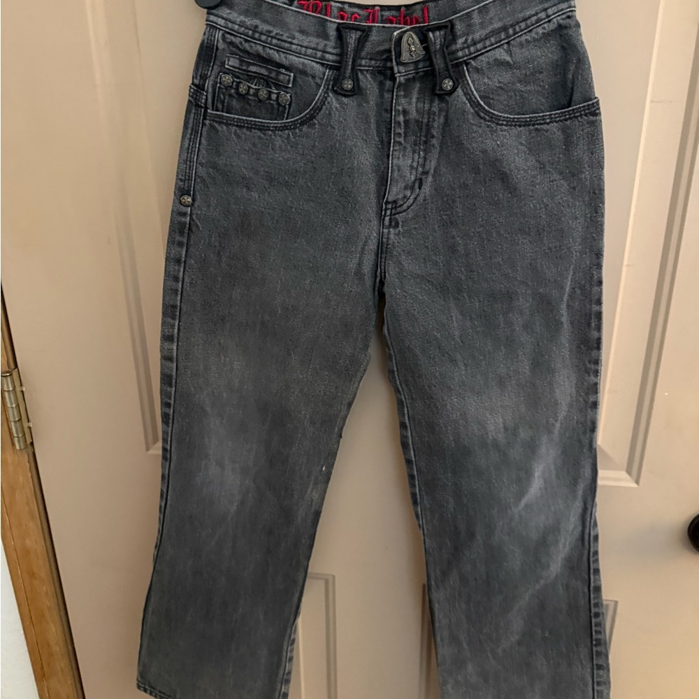 Men's blac Label  Jeans. Y2K Gothic Style.